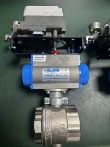  气动调节真空蝶阀 DA75执行器+阀体